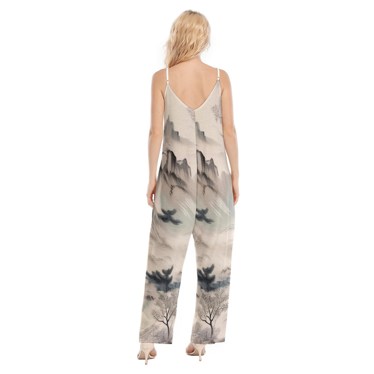 All-Over Print Women's Loose Cami Jumpsuit