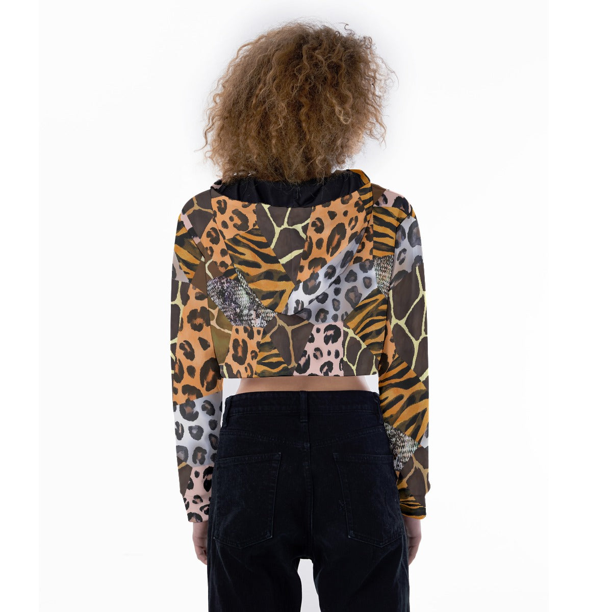 All-Over Print Women's Crop Top Hoodie