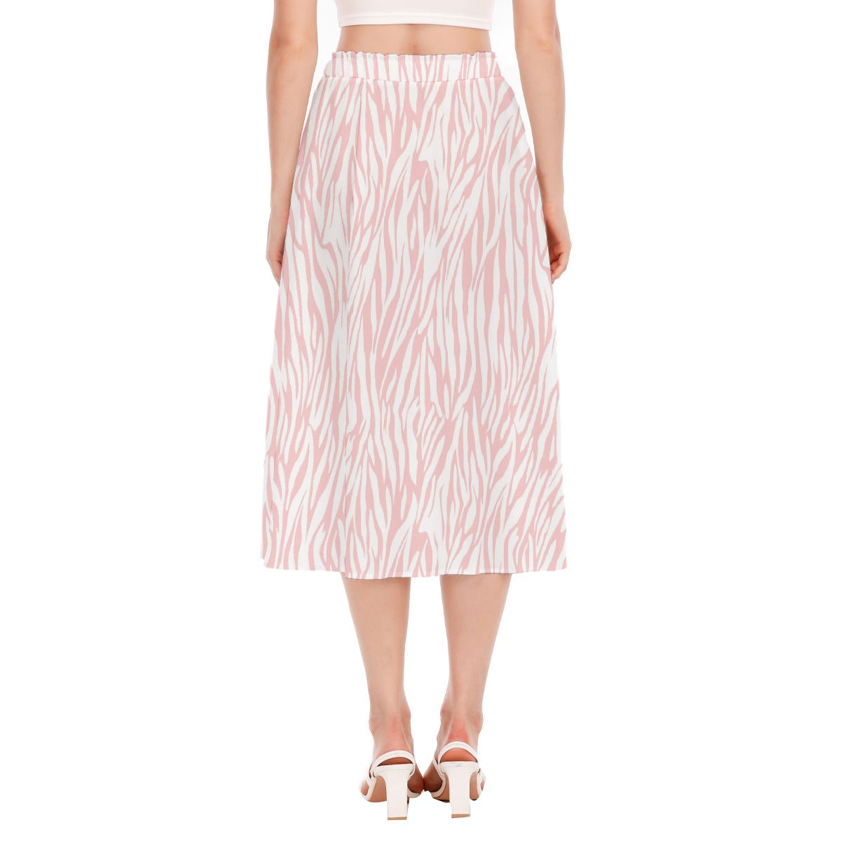 All-Over Print Women's Long Section Chiffon Skirt