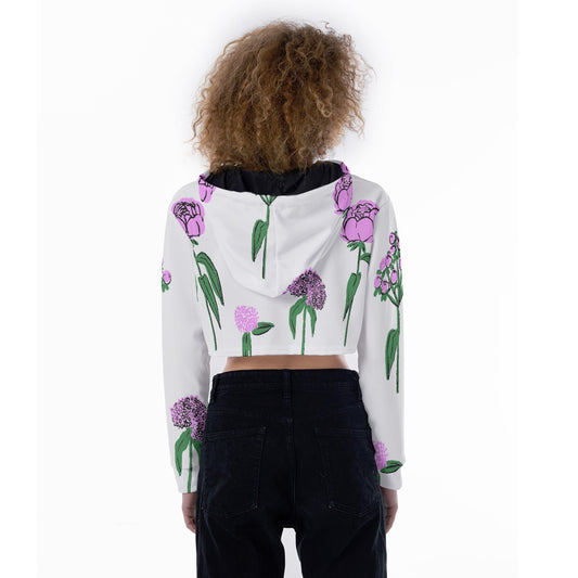 All-Over Print Women's Crop Top Hoodie