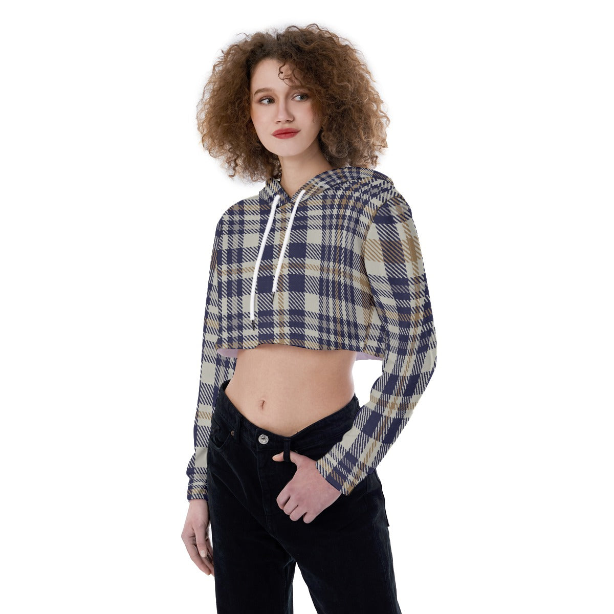 All-Over Print Women's Crop Top Hoodie