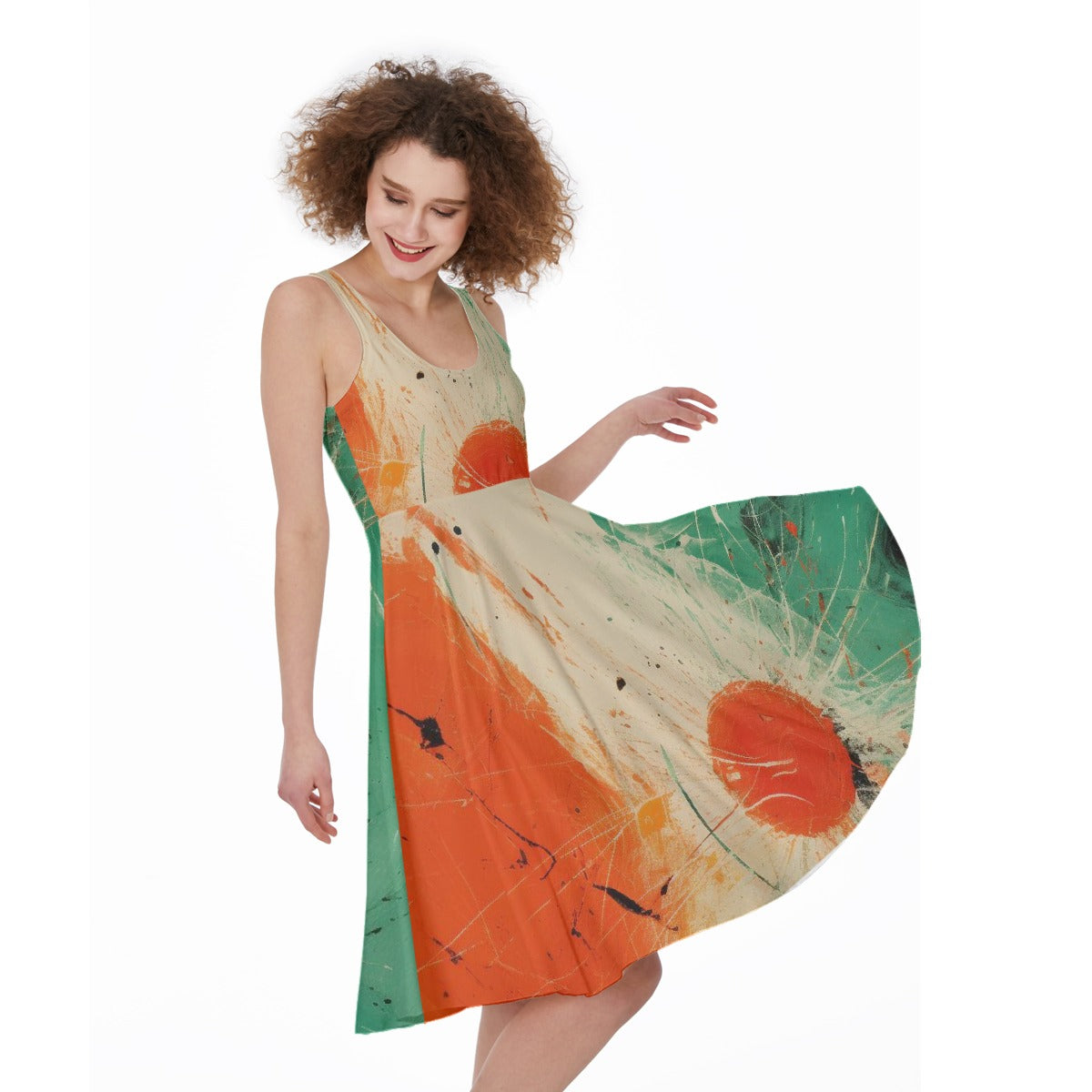 All-Over Print Women's Sleeveless Dress
