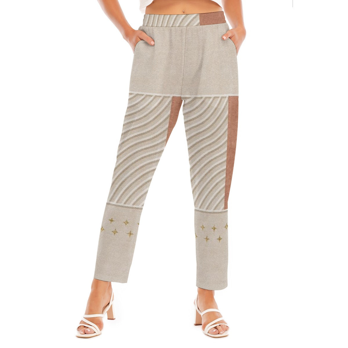 All-Over Print Women's Loose Straight-leg Pants