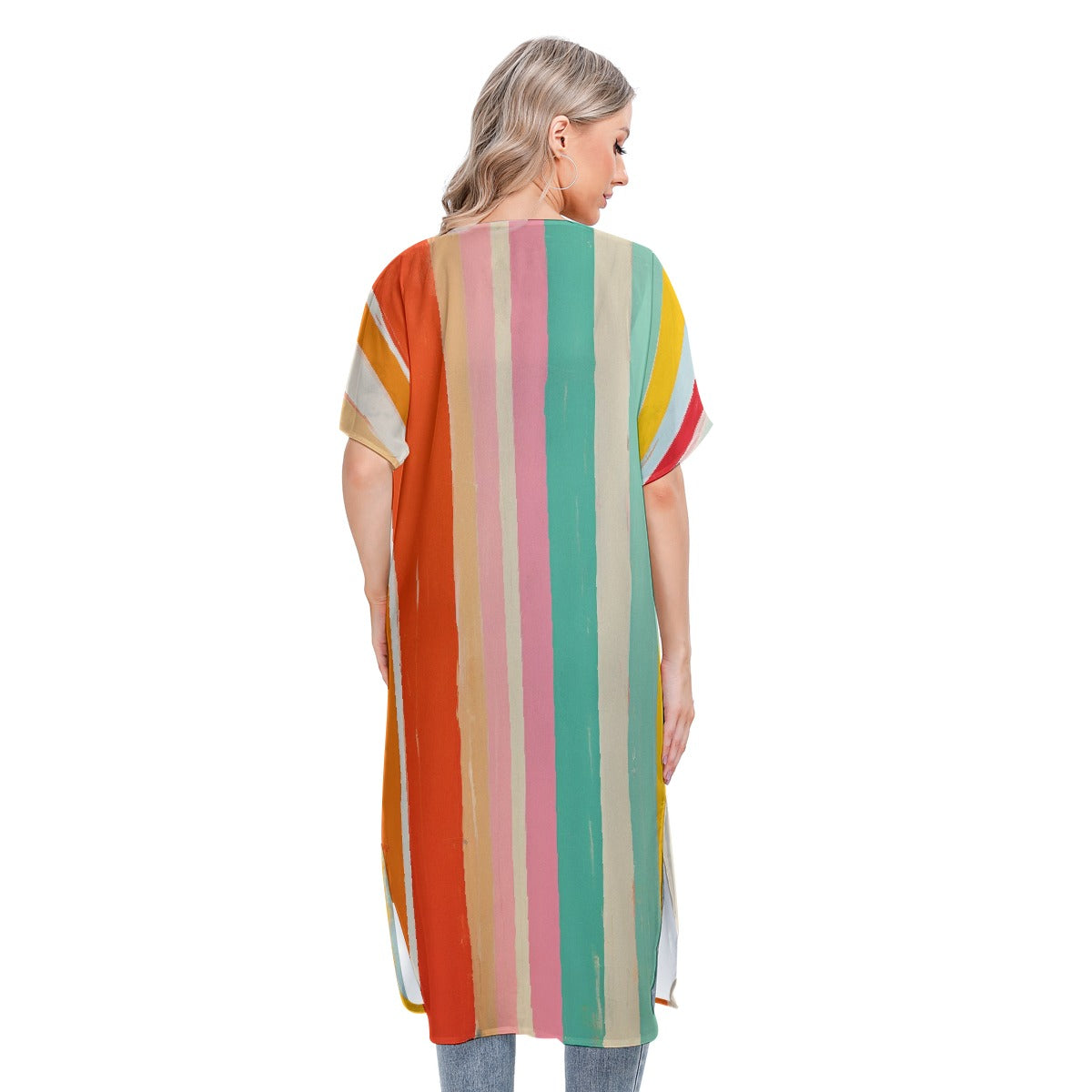 All-Over Print Women's Short Sleeve Cardigan