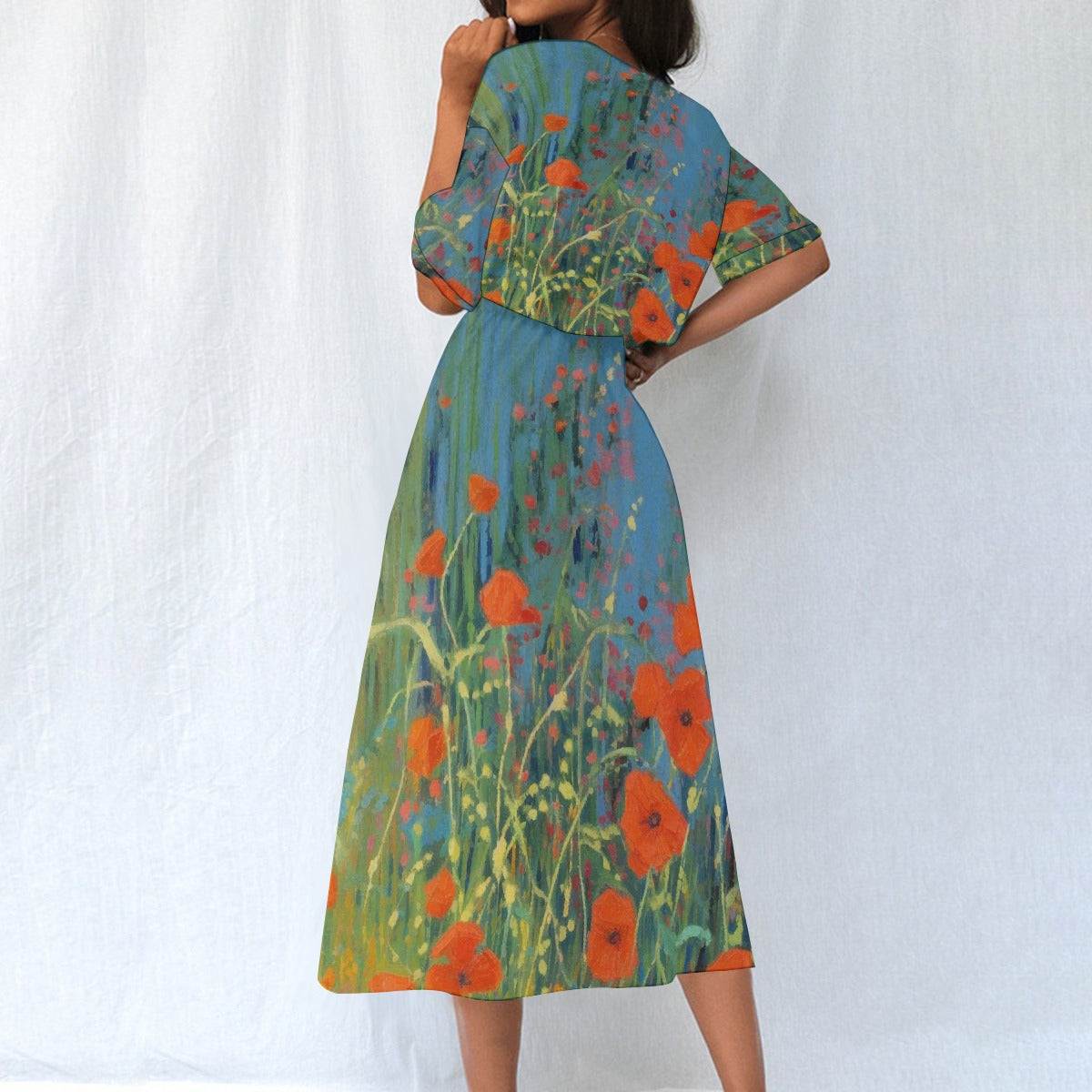 All-Over Print Women's Elastic Waist Dress