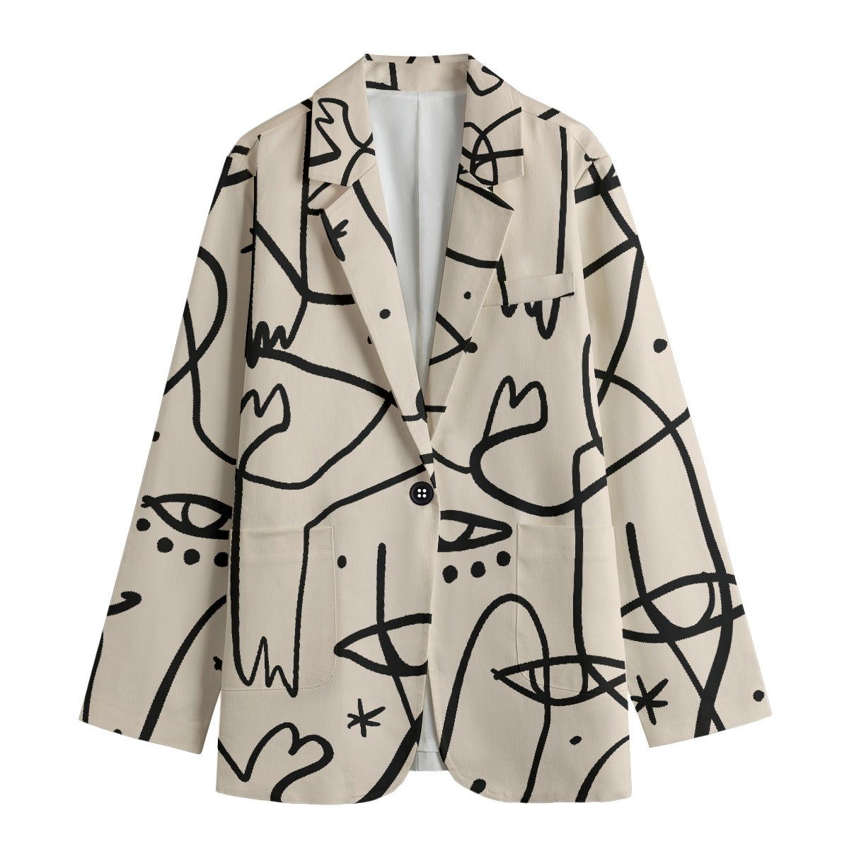 All-Over Print Women's Leisure Blazer