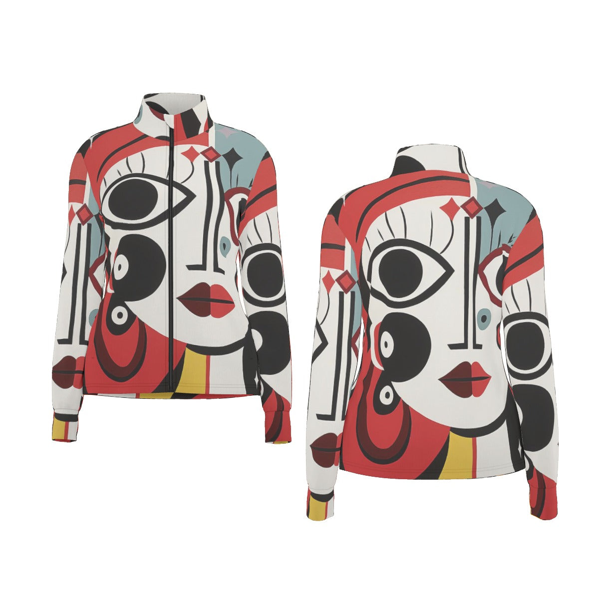 All-Over Print Women's Long Sleeve Thumbhole Jacket