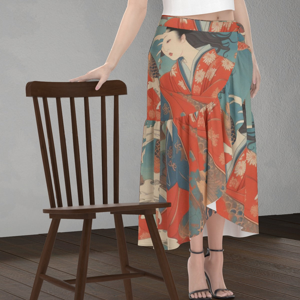 All-Over Print Women's Wrap Skirt