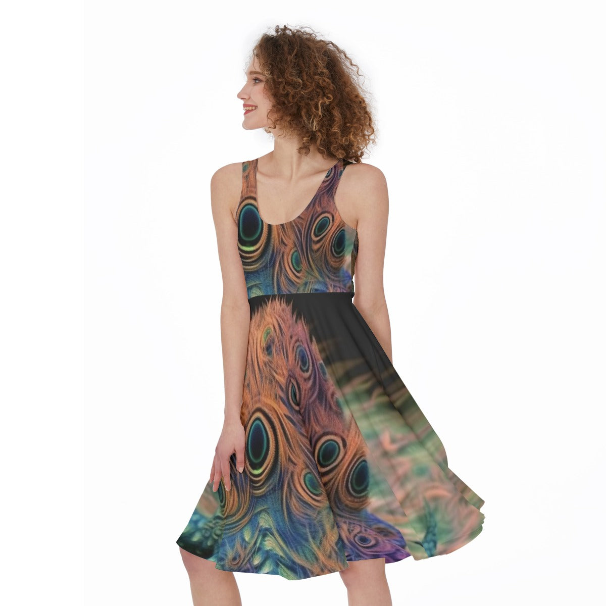 All-Over Print Women's Sleeveless Dress
