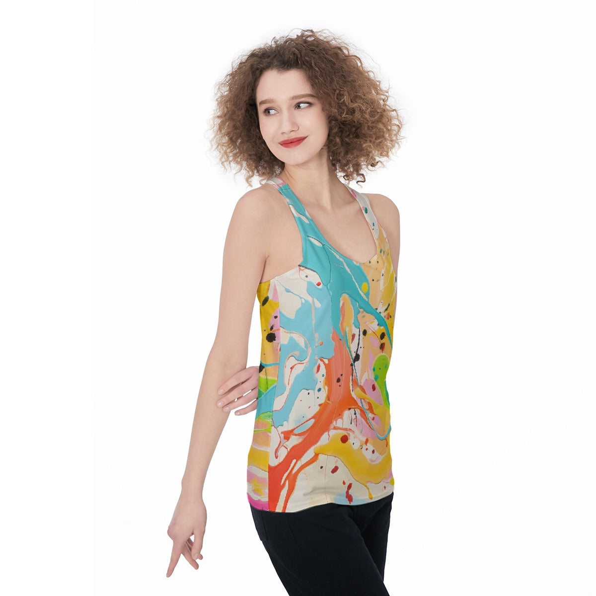 All-Over Print Women's Racerback Tank Top