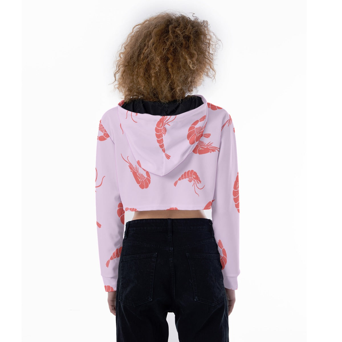 All-Over Print Women's Crop Top Hoodie