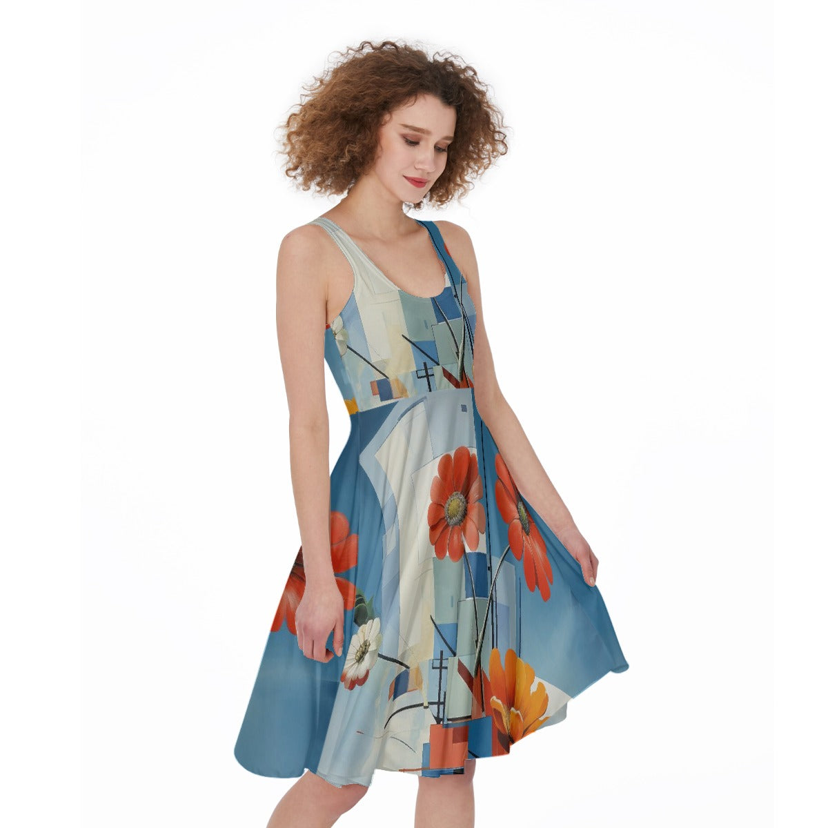All-Over Print Women's Sleeveless Dress