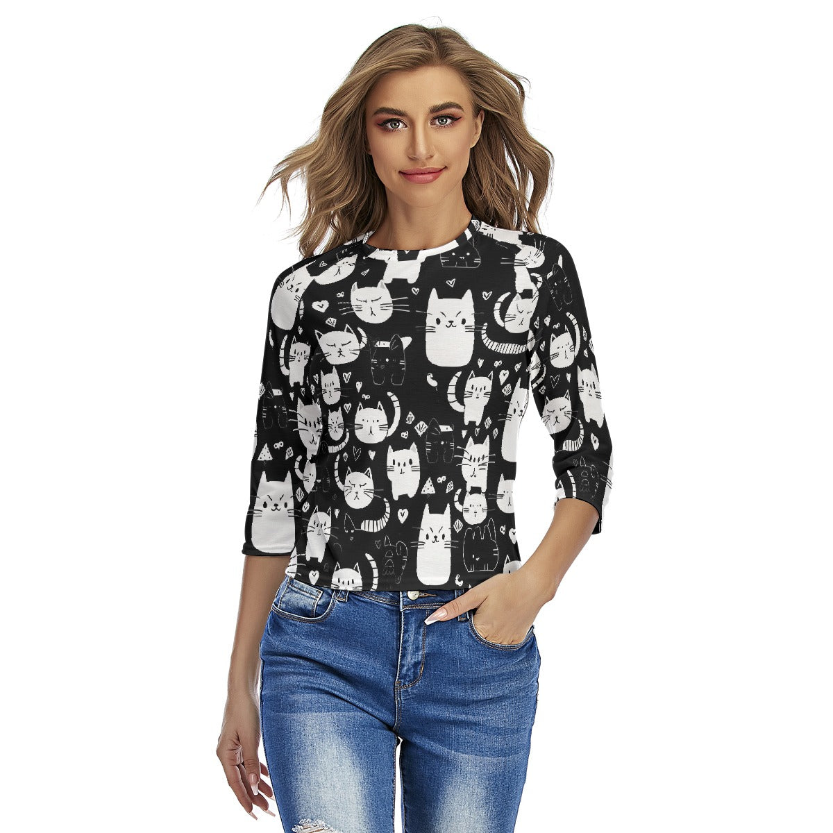 All-Over Print Women's Raglan Sleeves T-shirts