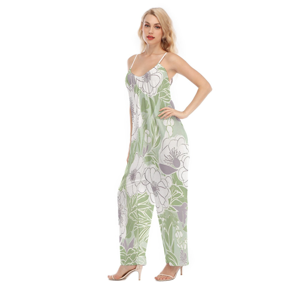 All-Over Print Women's Loose Cami Jumpsuit