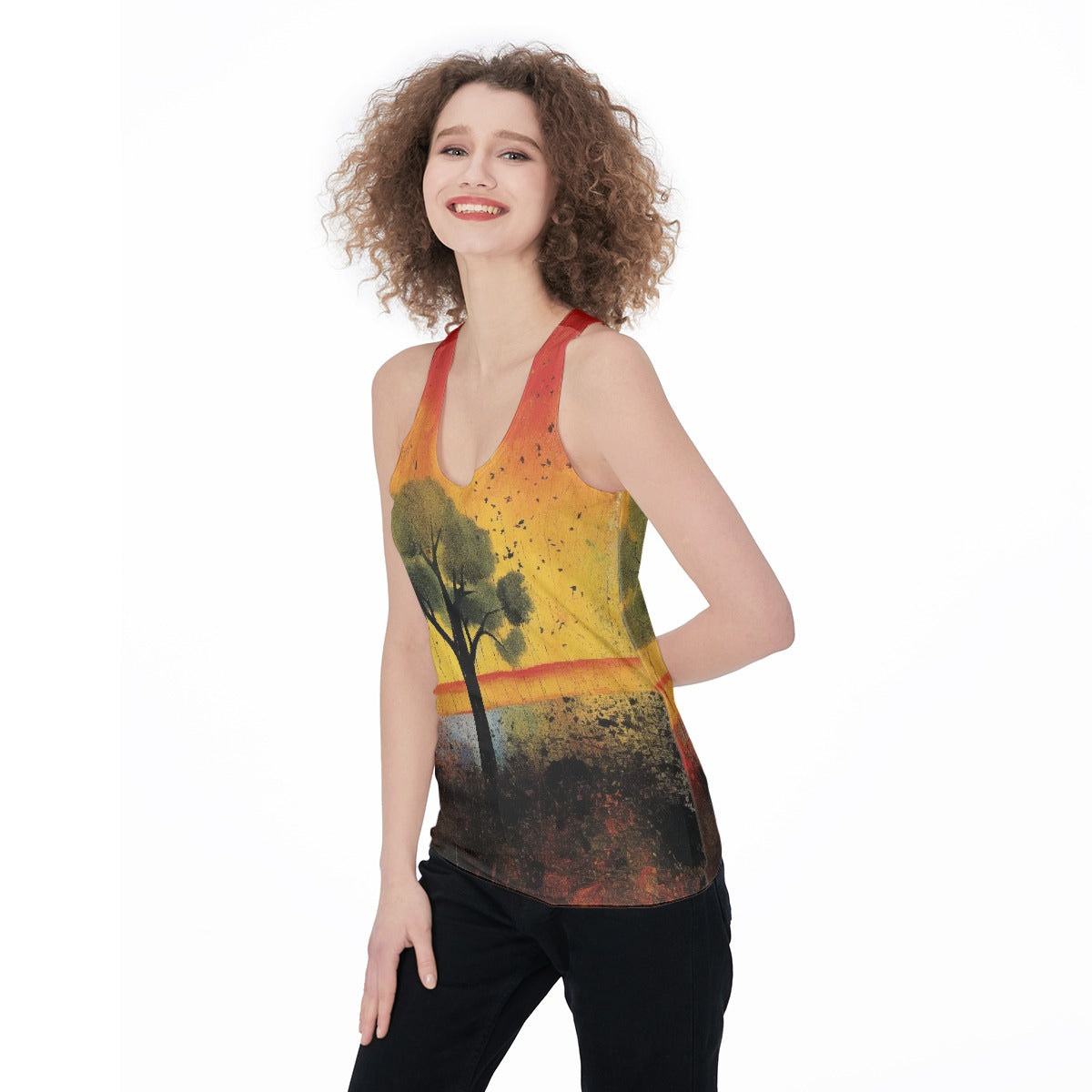 All-Over Print Women's Racerback Tank Top