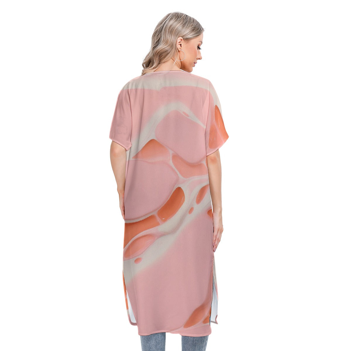 All-Over Print Women's Short Sleeve Cardigan