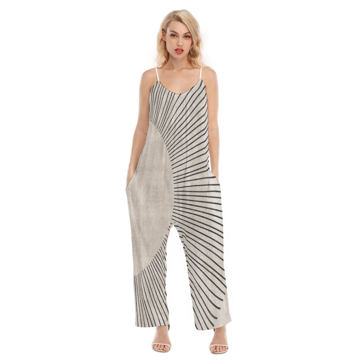 All-Over Print Women's Loose Cami Jumpsuit