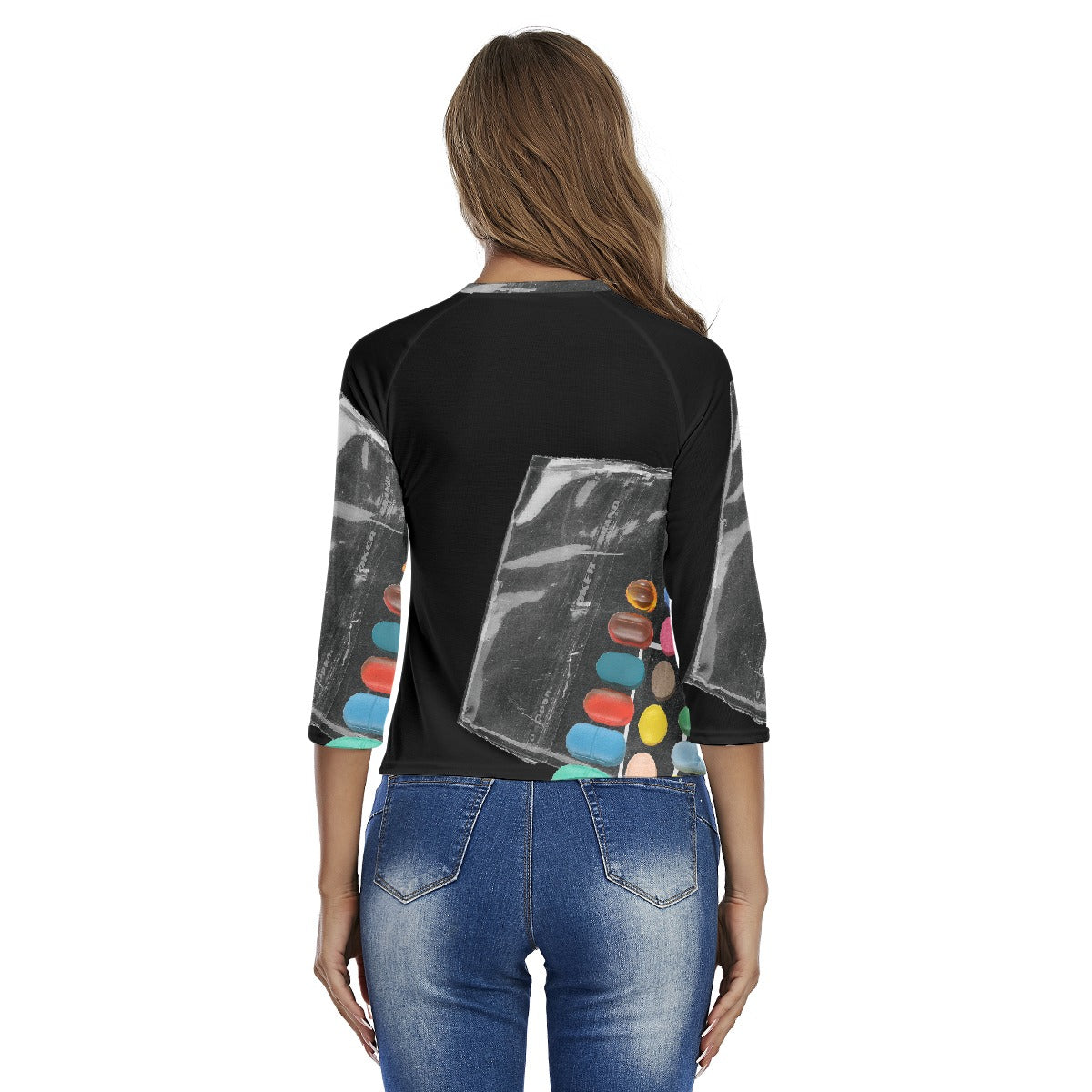 All-Over Print Women's Raglan Sleeves T-shirts