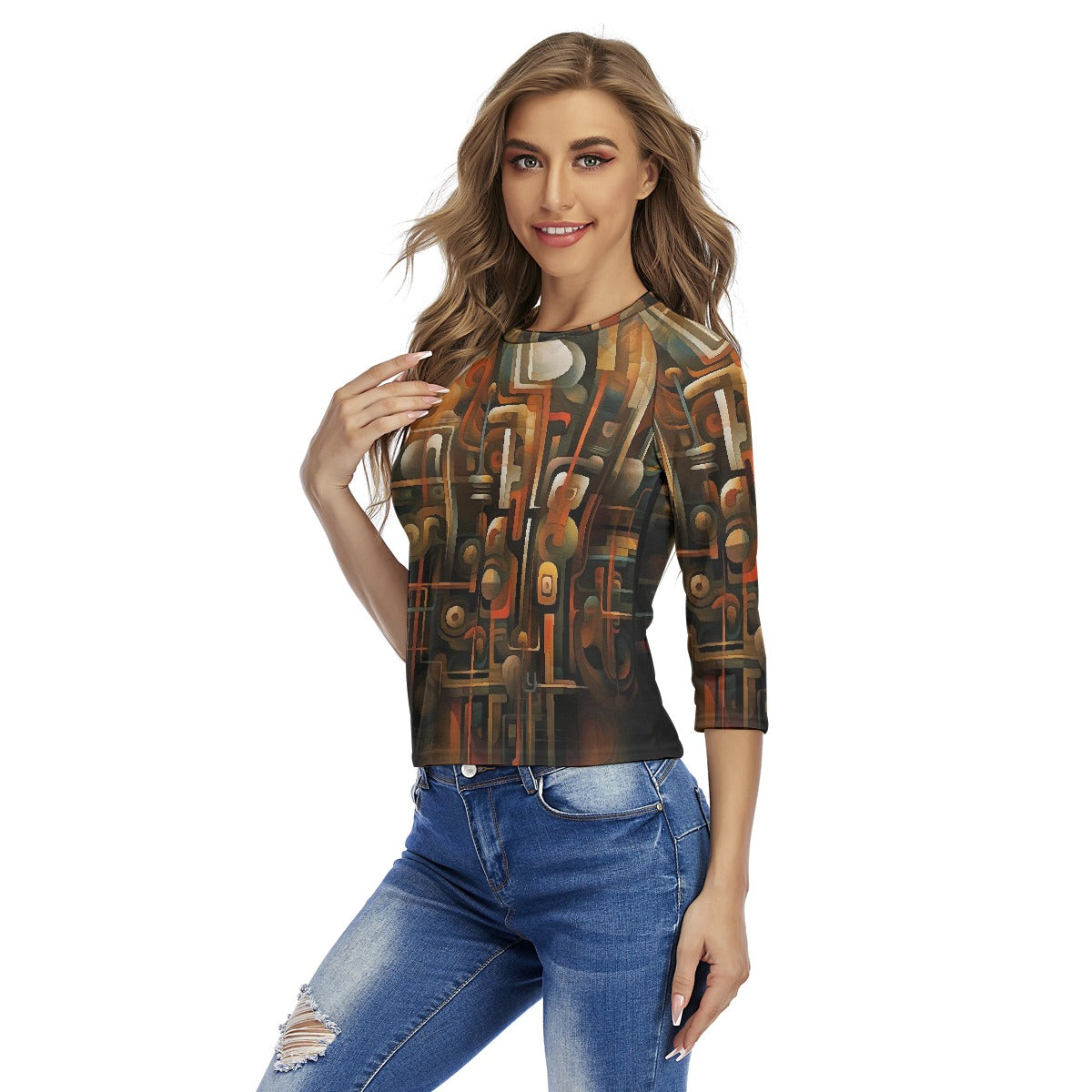 All-Over Print Women's Raglan Sleeves T-shirts