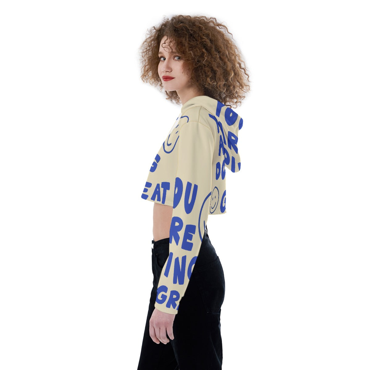 All-Over Print Women's Crop Top Hoodie