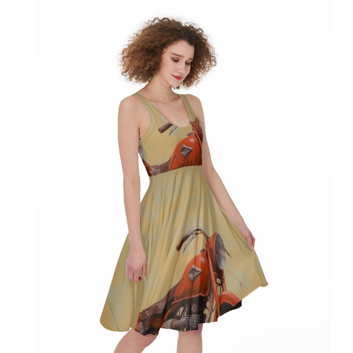 All-Over Print Women's Sleeveless Dress