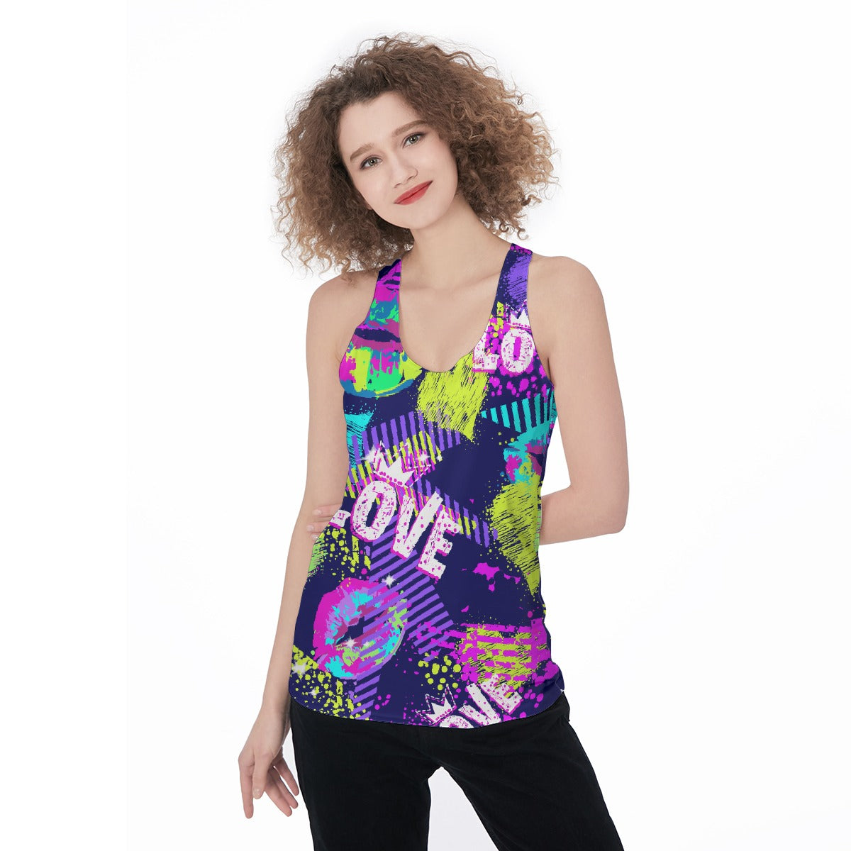 All-Over Print Women's Racerback Tank Top