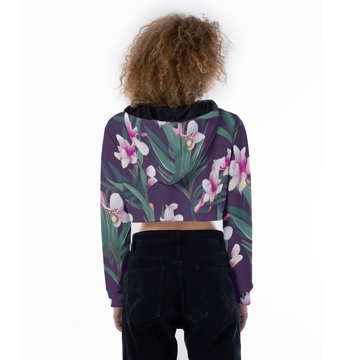 All-Over Print Women's Crop Top Hoodie
