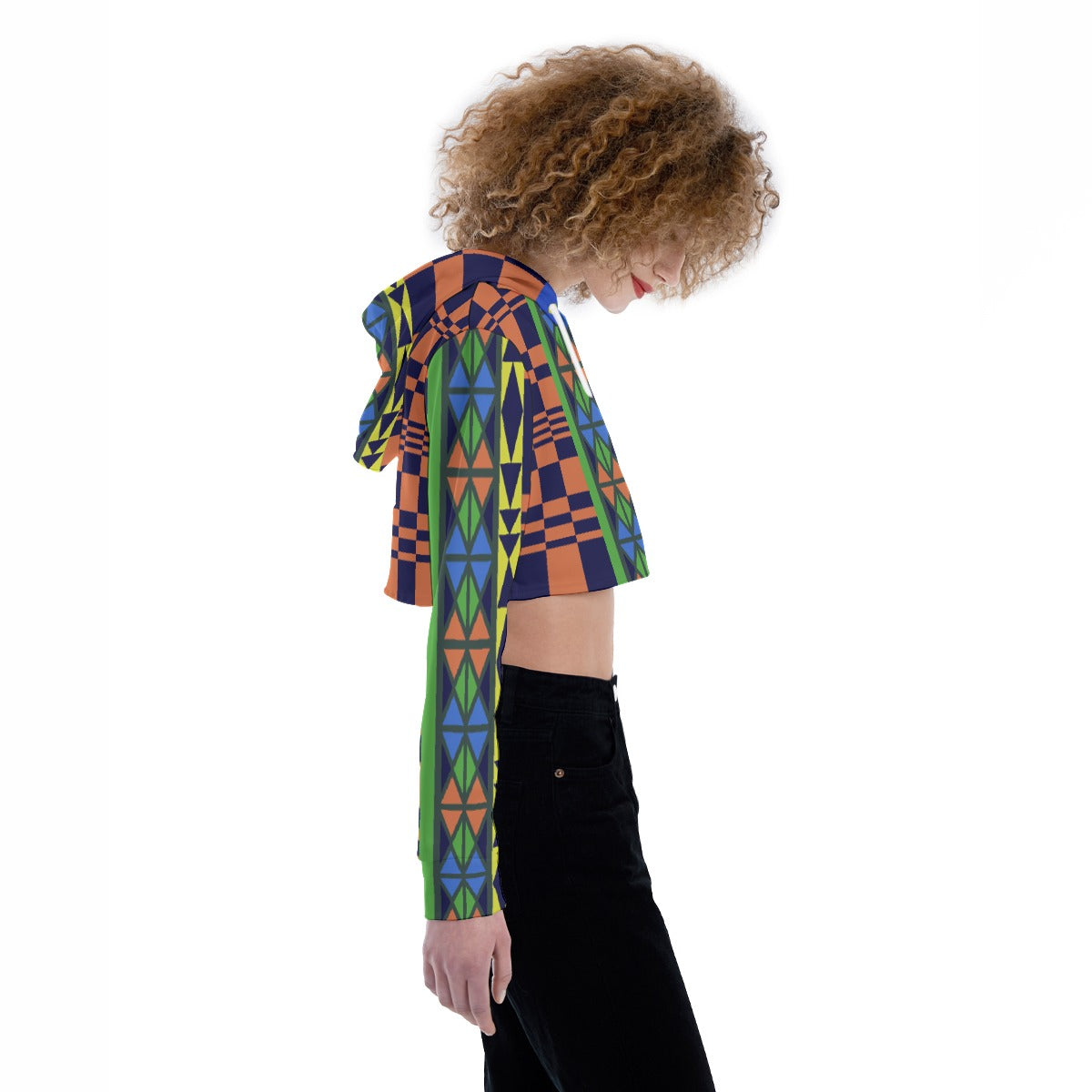 All-Over Print Women's Crop Top Hoodie