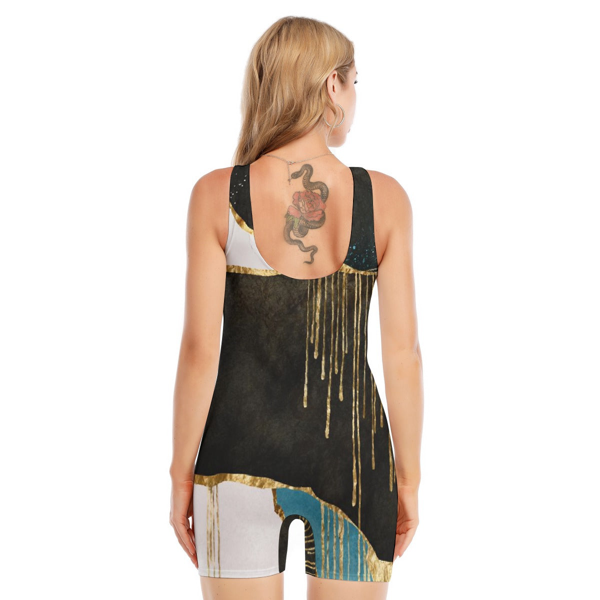 All-Over Print Women's Sleeveless One-piece Swimsuit