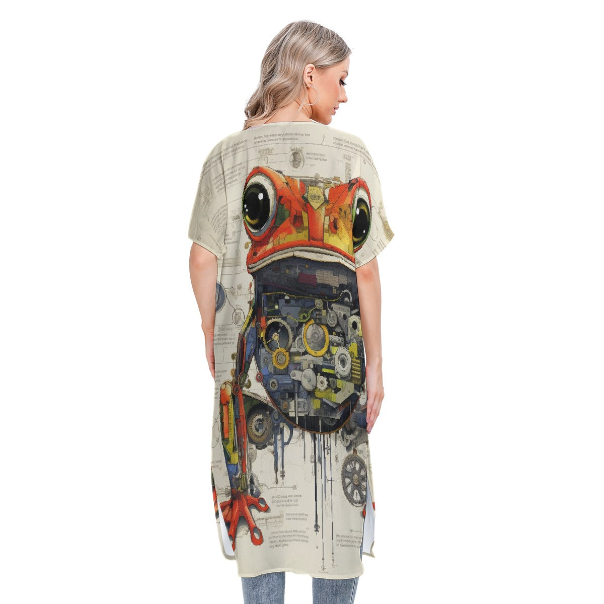 All-Over Print Women's Short Sleeve Cardigan