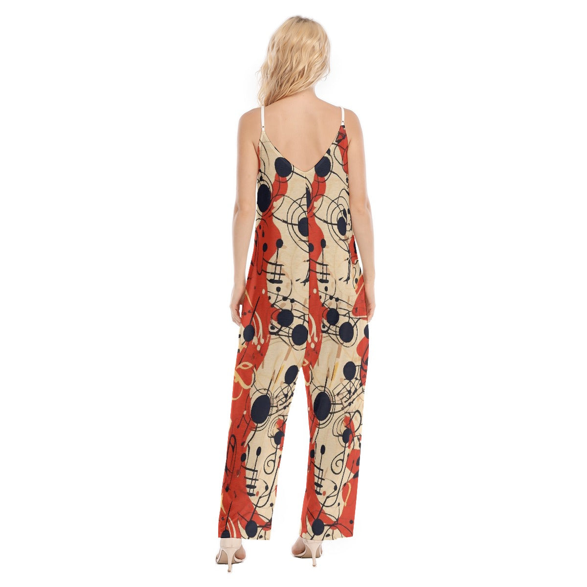 All-Over Print Women's Loose Cami Jumpsuit