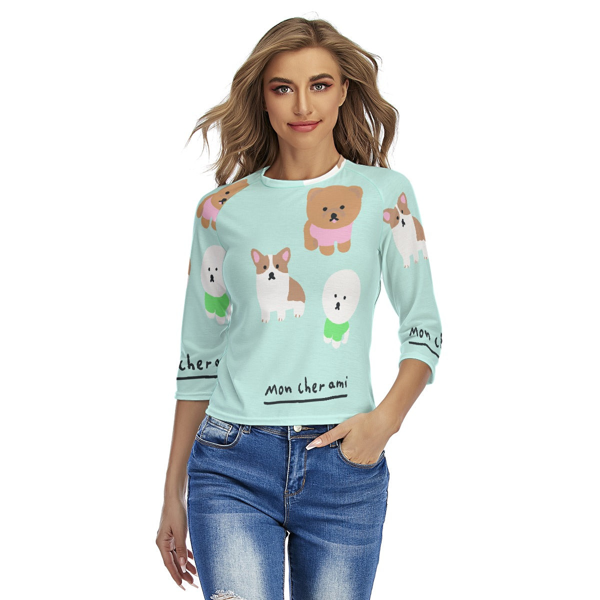 All-Over Print Women's Raglan Sleeves T-shirts