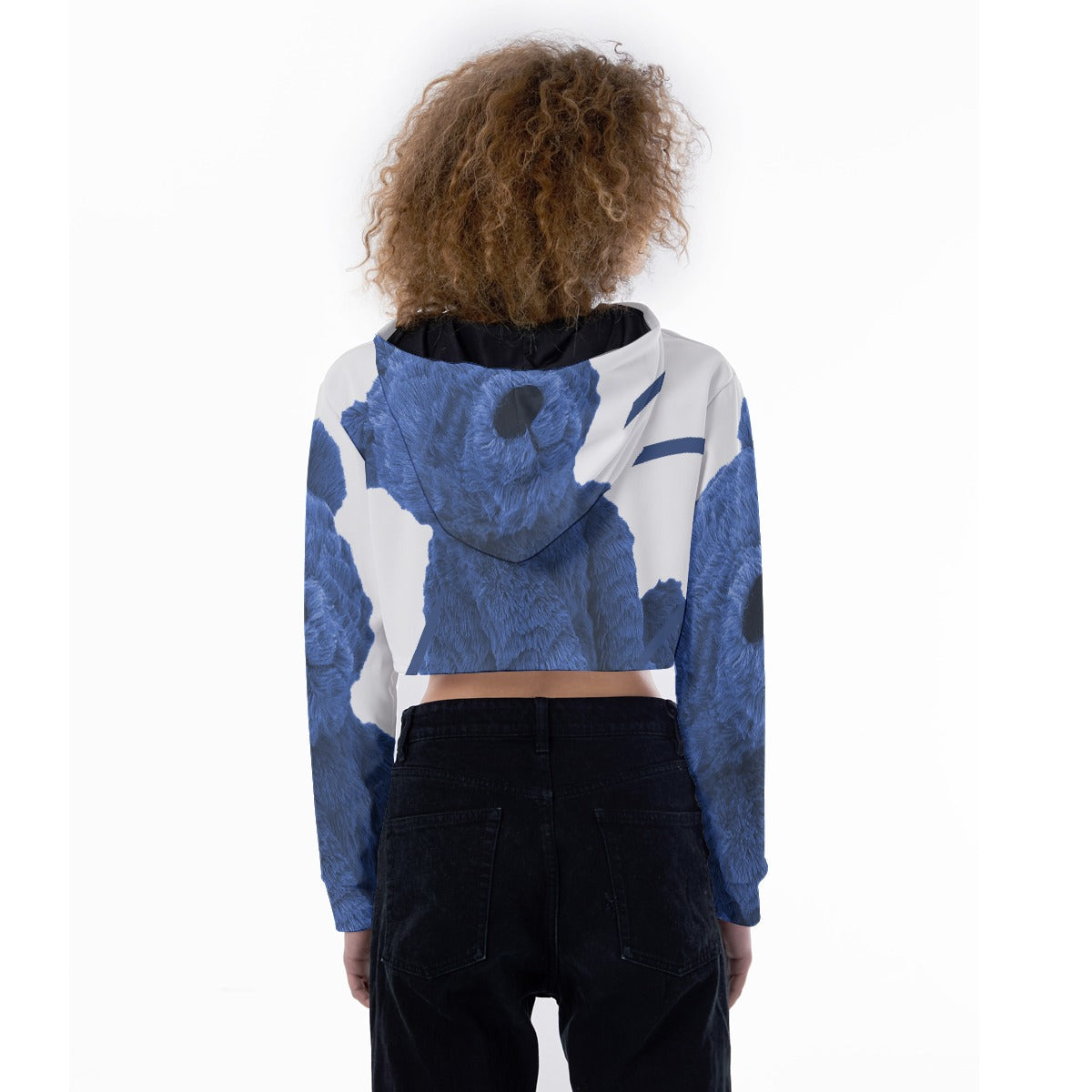All-Over Print Women's Crop Top Hoodie