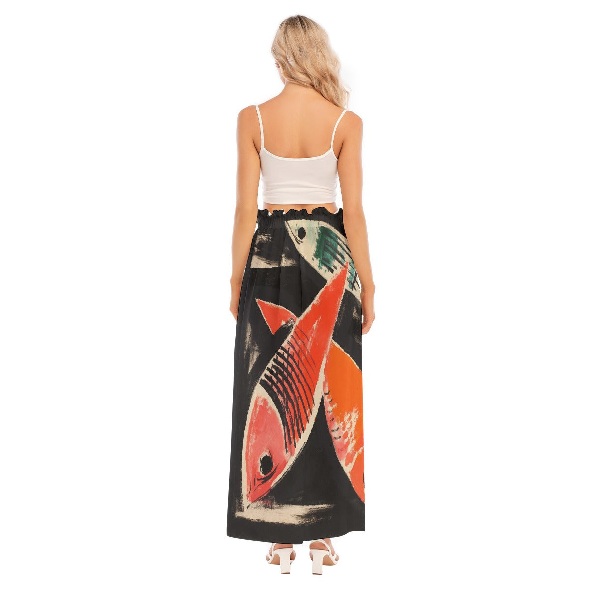 All-Over Print Women's Side Split Skirt
