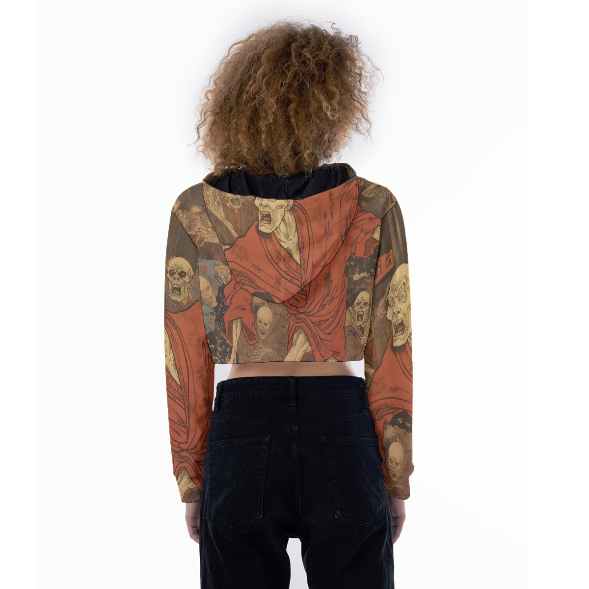 All-Over Print Women's Crop Top Hoodie