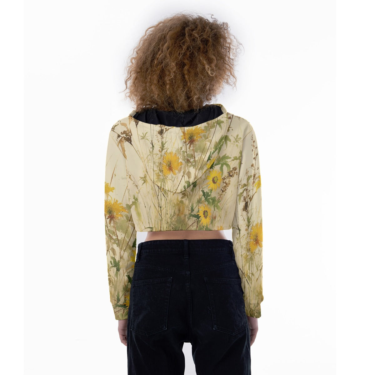 All-Over Print Women's Crop Top Hoodie
