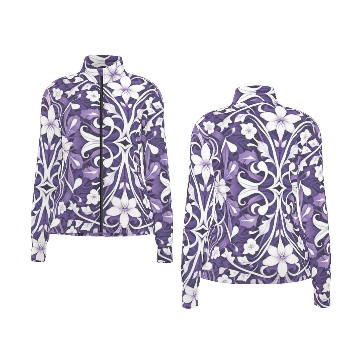 All-Over Print Women's Long Sleeve Thumbhole Jacket