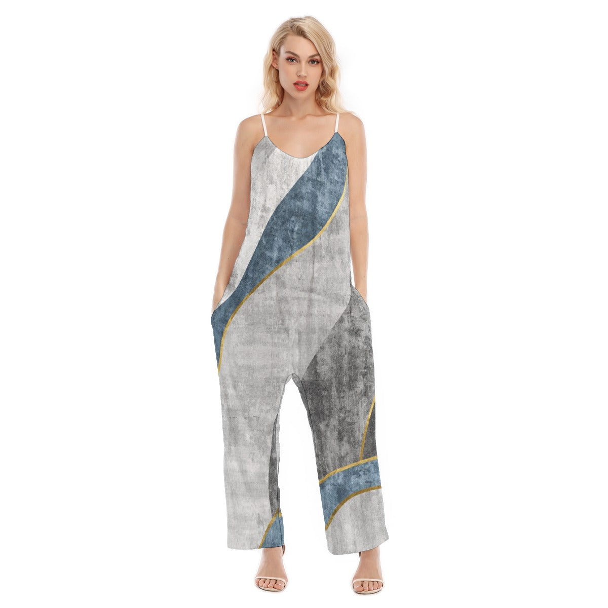 All-Over Print Women's Loose Cami Jumpsuit