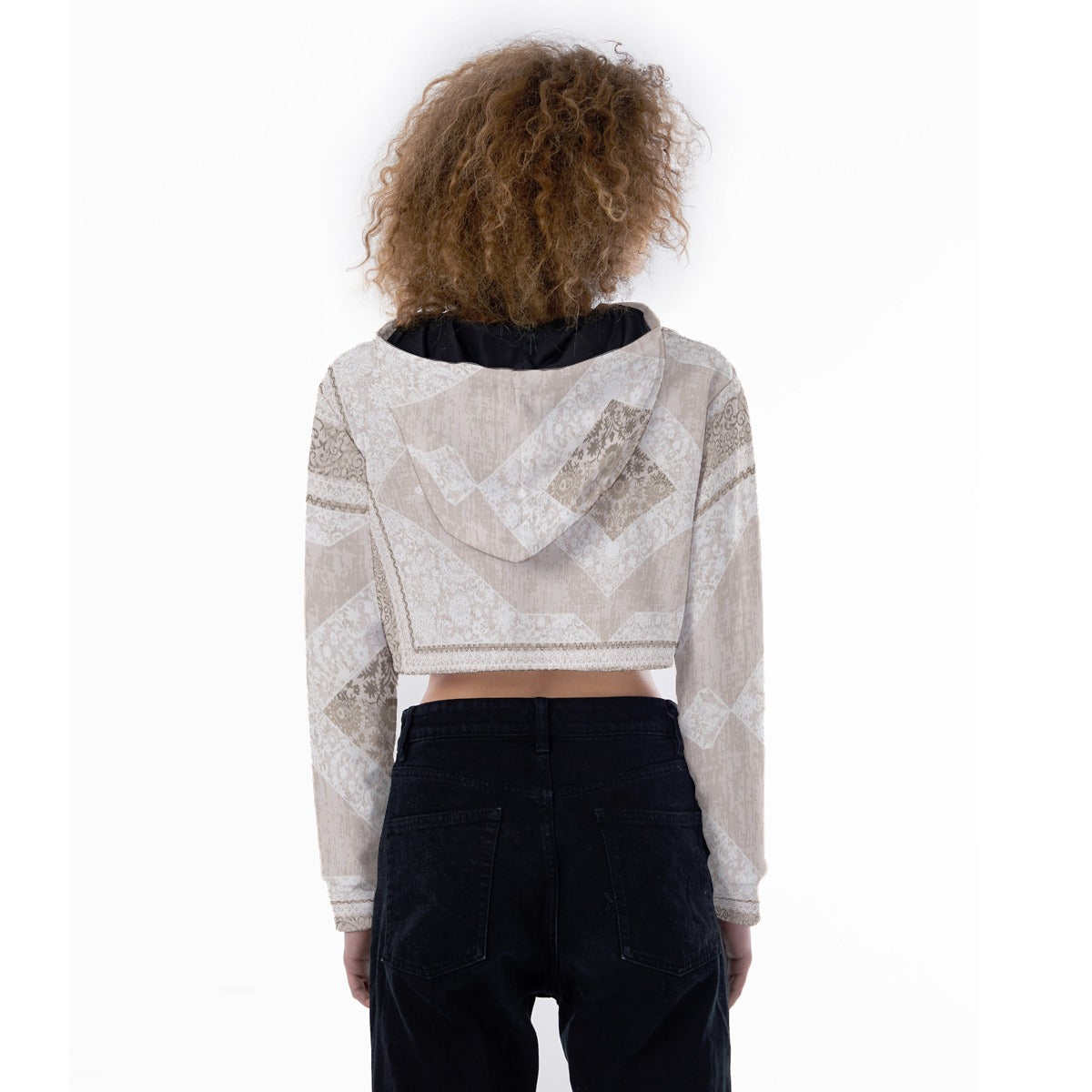 All-Over Print Women's Crop Top Hoodie