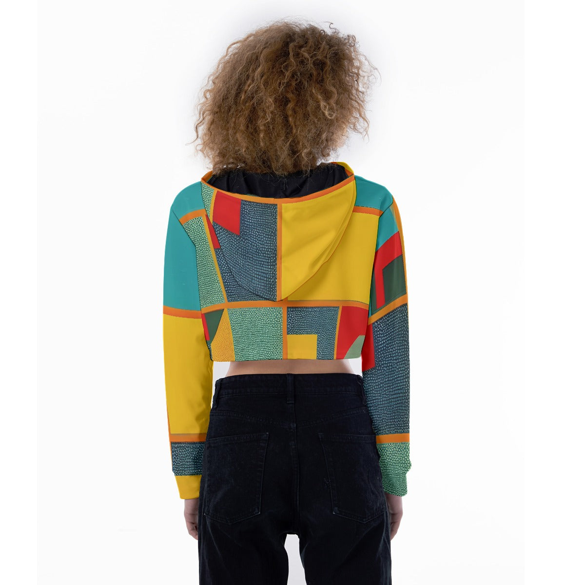 All-Over Print Women's Crop Top Hoodie