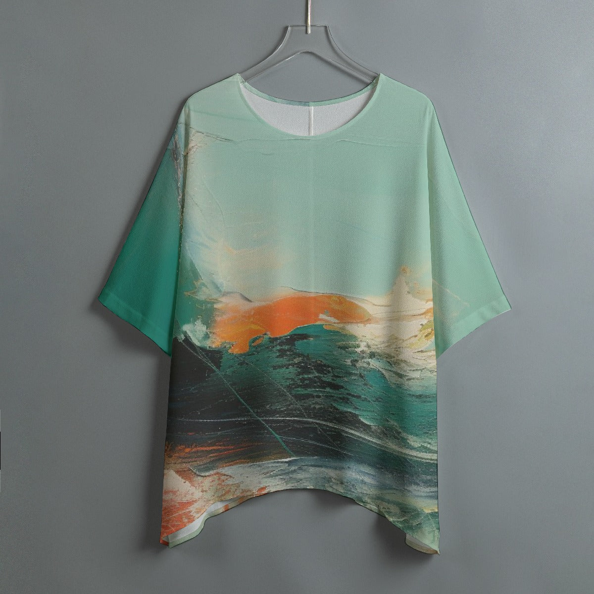 All-Over Print Women's Bat Sleeve Shirt