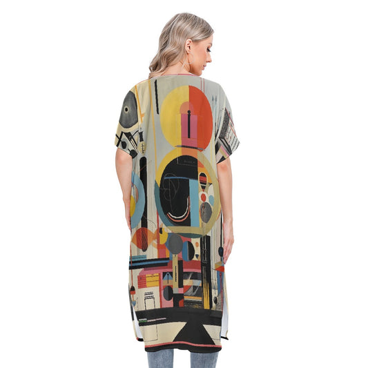 All-Over Print Women's Short Sleeve Cardigan