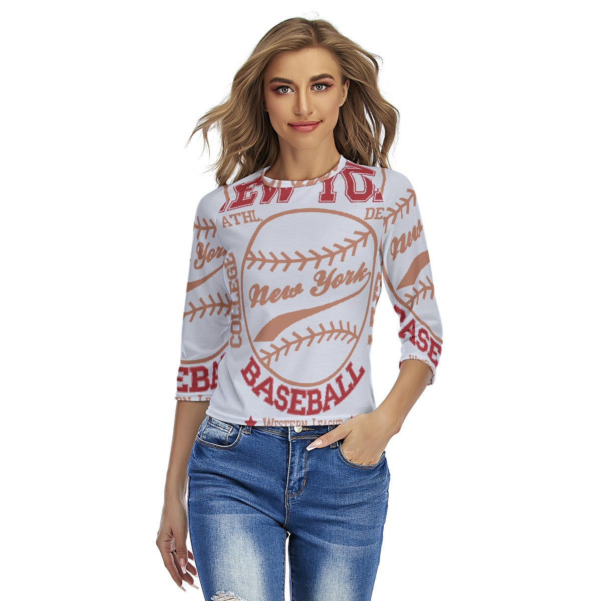 All-Over Print Women's Raglan Sleeves T-shirts