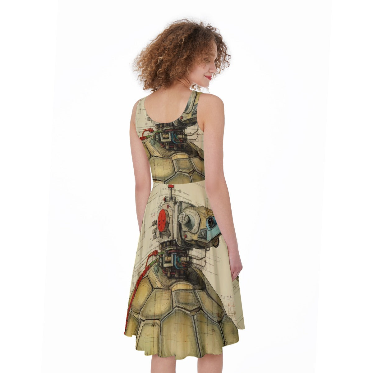 All-Over Print Women's Sleeveless Dress