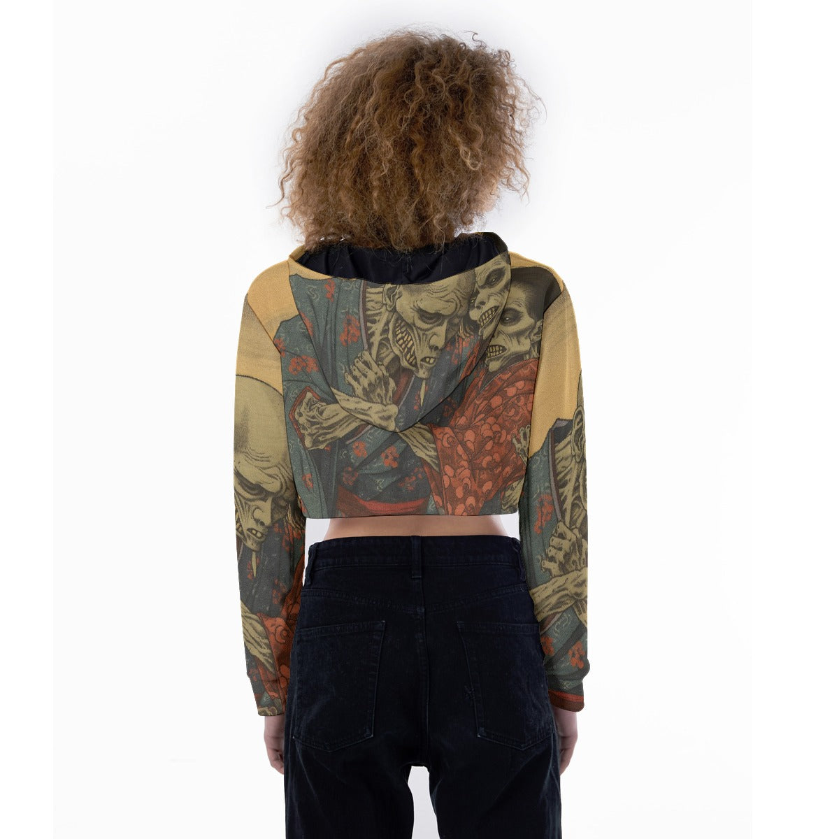 All-Over Print Women's Crop Top Hoodie