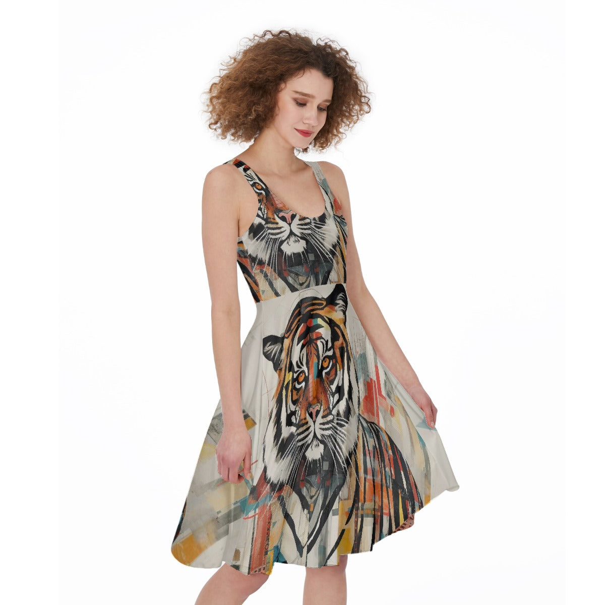 All-Over Print Women's Sleeveless Dress