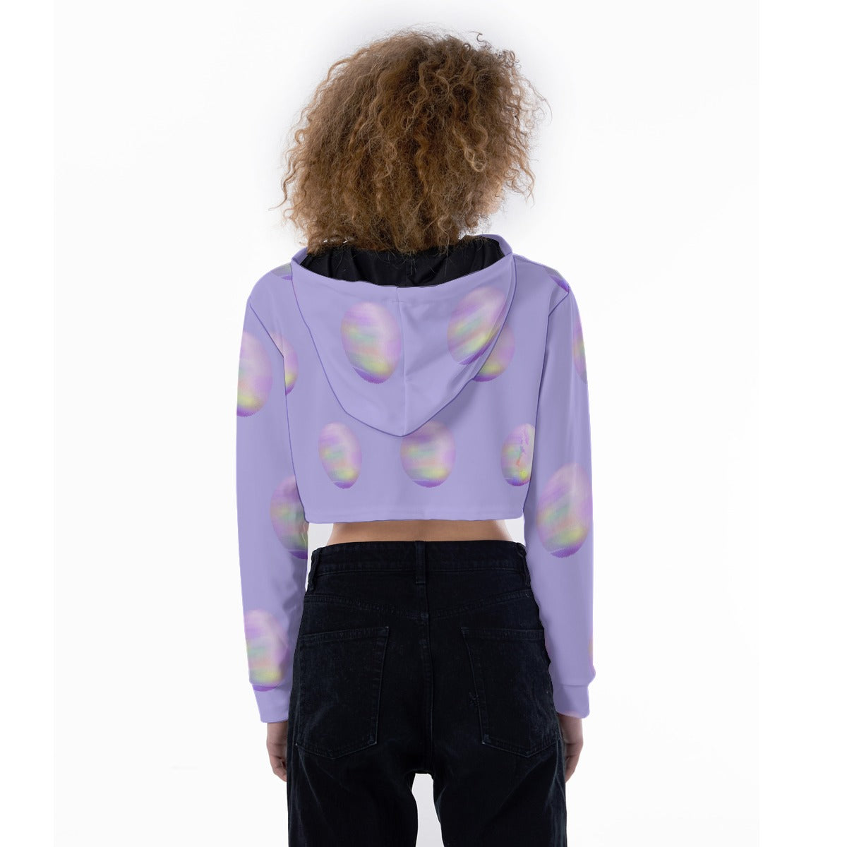 All-Over Print Women's Crop Top Hoodie