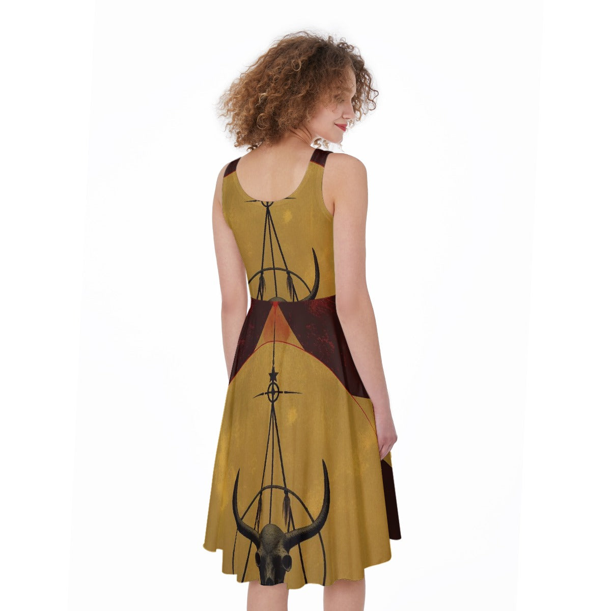 All-Over Print Women's Sleeveless Dress