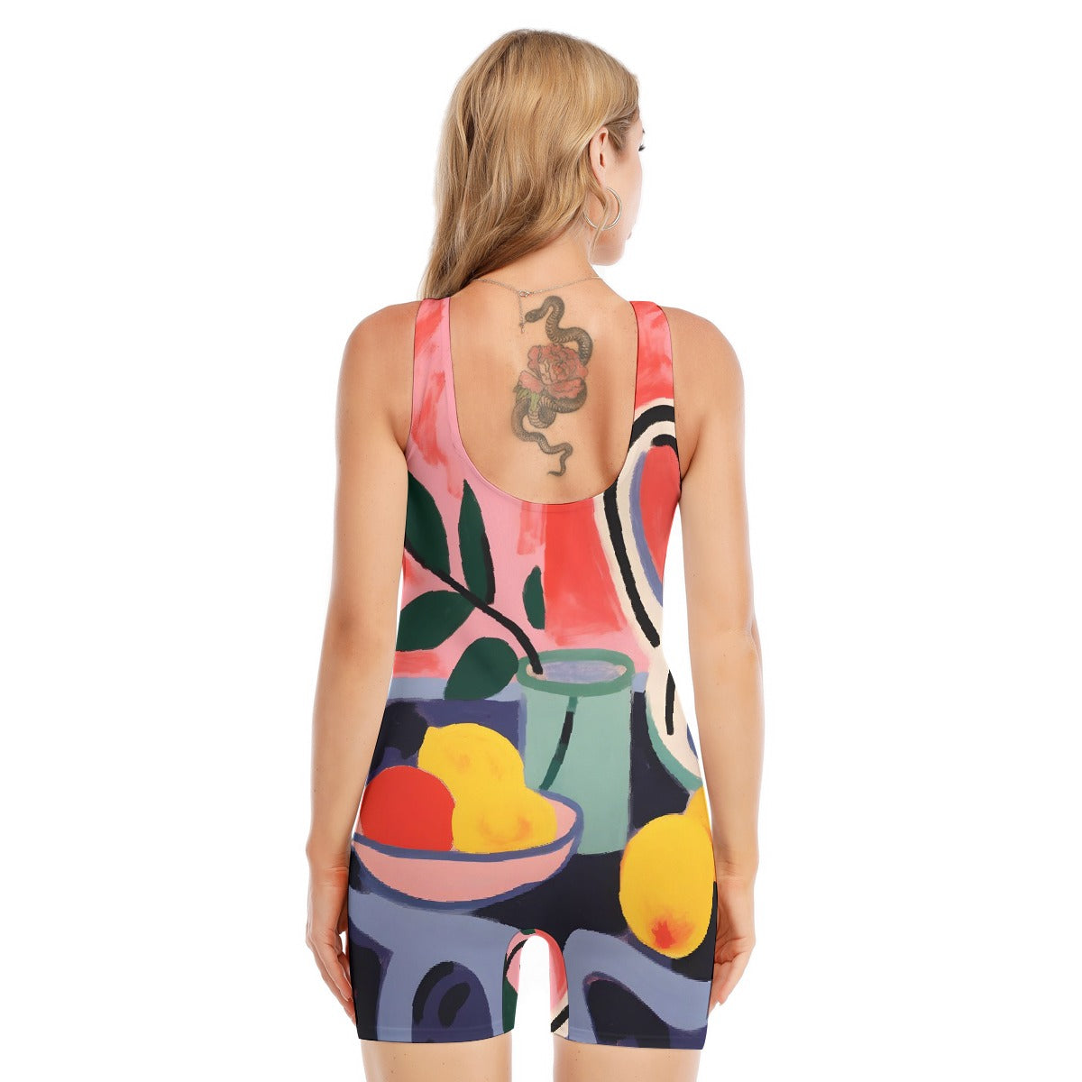 All-Over Print Women's Sleeveless One-piece Swimsuit