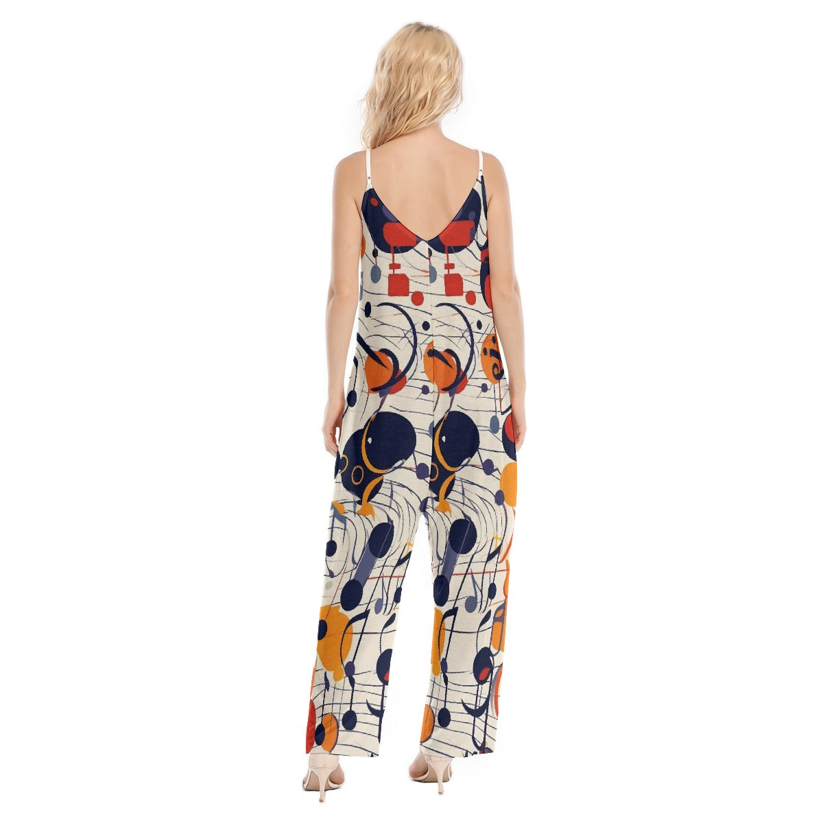 All-Over Print Women's Loose Cami Jumpsuit